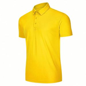 Design OEM/ODM Custom Brand Solid Blank Golf T Shirt Business Plain Polyester Quick Dry-Fit Work Uniform Unisex Polo Shirt - Product Image 5