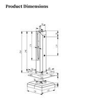 Pince de fixation réglable en acier inoxydable pour garde-corps en verre sans cadre, résistante à la rouille, pour balustrades de terrasse intérieures/extérieures - Design moderne