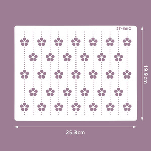 Pochoir de pulvérisation de gâteau pochoir pliable bricolage poudre <span class=keywords><strong>tamis</strong></span> cuisson décoratif dentelle gâteau outil de cuisson - Product Image 3