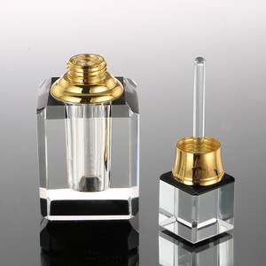 Cj-vuông đá-theo chủ đề trang trí pha lê chai nước hoa 3ml 6ml 12ml Fancy Black K9 pha lê attar quà tặng và lưu niệm mô hình - Product Image 3