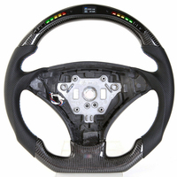 Volant de direction légères en Fiber de carbone, adapté à la BMW 5 er E60 E61 530 523 M5 M6, 525