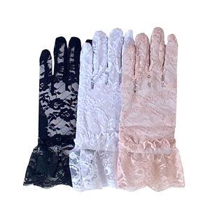 Mode enfants fête habillé <span class=keywords><strong>gants</strong></span> crème solaire dentelle <span class=keywords><strong>gants</strong></span> Rose fleur motif UV Protection mitaines <span class=keywords><strong>mariage</strong></span> <span class=keywords><strong>gants</strong></span> <span class=keywords><strong>blancs</strong></span> - Product Image 5