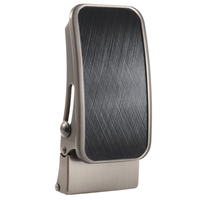 Boucle de ceinture automatique universelle pour homme de 3,5 cm en alliage de zinc, accessoires de ceinture de style professionnel, logo personnalisable.