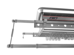 Smart Electric <b>Ceiling</b> Clothes Drying Rack With Heating Function Foldable Metal Design For Indoor Outdoor Use - Product Image 4