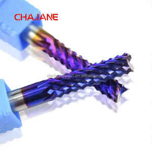 Mata Bor Jagung Berbahan Kristal Tunggal Berlian MCD CVD, End Mill Lurus 2 Mata Pisau, Mesin CNC, Dapat Disesuaikan, HRC55 - Product Image 3