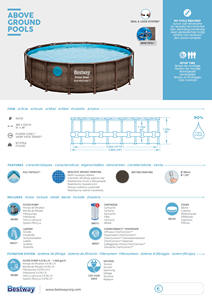 Piscina <span class=keywords><strong>Rectangular</strong></span> con Marco <span class=keywords><strong>Bestway</strong></span> 56725 de 4.88m*1.22m para Fiestas - Product Image 5