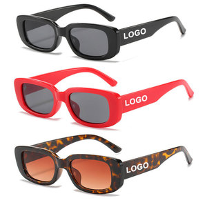 <b>Small</b> Shades Uv400 Vintage Sun Glasses Retro Rectangular <b>Frame</b> Custom logo Wholesale Rectangle <b>Sunglasses</b> Women - Product Image 1