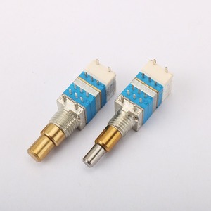 สวิตช์โพเทนชิโอมิเตอร์แบบหมุนแกนคู่8มม. ควบคุมระดับเสียงสำหรับเครื่องรับส่งวิทยุรีโพเทนชิโอมิเตอร์แบบหมุนปรับแต่งได้ - Product Image 2