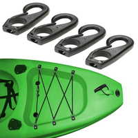 Clip de fixation en nylon pour corde élastique, idéal pour kayak, canoë, corde bungee, ligne de rame, bateau, attache de corde