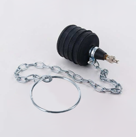 Bouchon en caoutchouc naturel de 2 pouces pour tester les fuites de tuyaux, noir