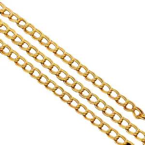 GP Curb cadeia elo cubano cadeias ouro 14k cheio permanente jóias fazendo pulseiras colares atacado