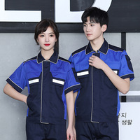 Lavage de voiture Employé Travail Cargo Uniformes Constructeurs Vêtements de travail Chemise à manches courtes