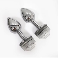 Lumières pour usage anal Noneoem S001, plug anal en silicone 100% étanche, télécommande, 10 modes de vibration, LED multicolores, vente en gros