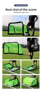 Porta da calcio pieghevole in lega di alluminio resistente, <span class=keywords><strong>dimensioni</strong></span> 5x3FT, portatile per uso interno/esterno, per scuole, spedizioni internazionali - Product Image 5