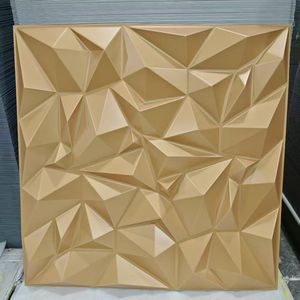 Panneaux muraux 3D en PVC à motif marbre écologiques, vente chaude du fabricant, 50*50 cm pour la décoration intérieure - Product Image 3