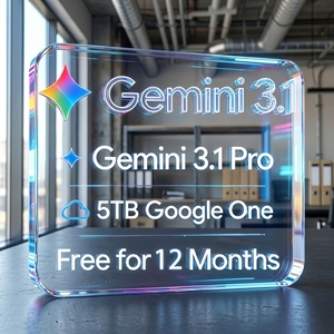 Abbonamento Ufficiale Google <span class=keywords><strong>Gemini</strong></span> 3.1 Pro di 12 Mesi, 5TB di Spazio di Archiviazione Google One, Utilizzo Globale, Collegamento ad Account Email Personale - Product Image 3