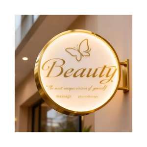 Letras de Caja de Luz Metálicas Personalizadas de Doble Cara para Exteriores, Letreros de Negocio, Letreros de Cuchilla, Señalización Exterior - Product Image 6