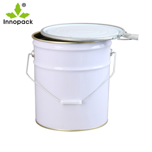 Seau à peinture métallique personnalisé de 16 <span class=keywords><strong>litres</strong></span> avec couvercle à anneau de verrouillage pour emballage en bitume - Product Image 5