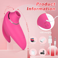 Klitoris-Saugmassagegerät Fingervibrator Brustwarzen-Stimulator Leistungsstarke Saugkraft Leiser Wiederaufladbarer Silikon-Erwachsenen-Sextoy für Frauen