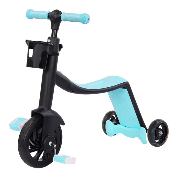 Trottinette 3 en 1 pour enfants, Scooter à 3 roues, vélo à pied, pour enfants de 1 à 6 ans