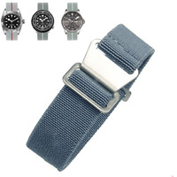 Correa de reloj DNC de la fuerza francesa marina de alta calidad, correa de reloj de paracaídas elástica de 20mm y 22mm