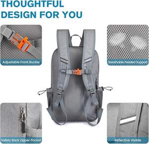 Échantillon gratuit Prix de gros Qualité supérieure Sac de raquette de pickleball grand espace avec fermeture éclair et bandoulière - Product Image 3