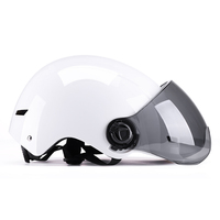 Casques de moto ouverts pour hommes et femmes adultes, avec visière solaire