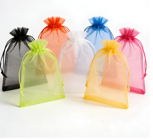 Bolsas de Almacenamiento de Organza Grande de Alta Densidad con Cordón, 20 Colores Disponibles, Tamaños 16x22cm 20x30cm para Regalo, Venta al Por Mayor - Product Image 2