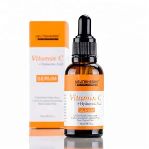 Pequena quantidade de oem alta qualidade orgainc endurecimento hidratante clareamento eficaz rosto levantamento vitamina c soro