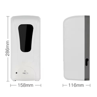 Distributeur automatique de savon liquide sans contact HLK, mural, 1000 ml, à capteur inductif moderne, pour salle de bain d'hôtel, vente en gros