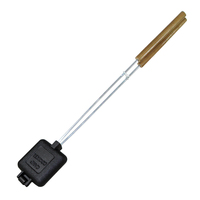Gaufrier carré de haute qualité pour la friture en fonte Gaufrier pour tarte au feu de camp Gaufrier avec manche en bois