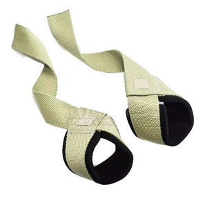 Top Venta de Color personalizado de neopreno de alta resistencia de algodón gimnasio levantamiento de pesas figura correas de elevación Fitness equipo de seguridad OEM pesado - Product Image 1