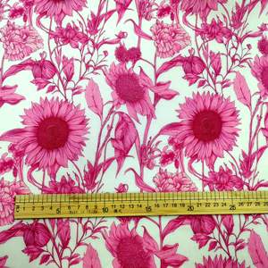 2025 motif de tournesol rose personnalisé <span class=keywords><strong>tissu</strong></span> 100% coton de haute qualité pour vêtements - Product Image 3