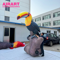 Toucan gonflable Décoration Oiseau gonflable Perroquet gonflable Affichage accrocheur pour les zoos et les spectacles d'oiseaux