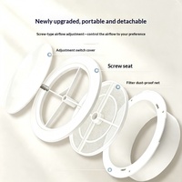 Grille de ventilation à disque en plastique ABS, type clip à ressort, pour sortie d'air frais, ouverture de ventilation, grille de climatiseur à persiennes, pour air frais