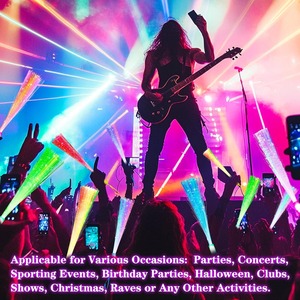 <strong>Glow</strong> Fiber Wands <strong>Sticks</strong> Halloween Party Favors LED Flashing Wand <strong>Glow</strong> <strong>Sticks</strong> Bulk Party Pack Fiber Optic Light Wand <strong>Sticks</strong> - Product Image 5