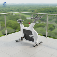 Vélo d'exercice, vélo de spinning, vélo de cyclisme d'intérieur, utilisation à domicile, cadre en acier vertical, écran LCD, hauteur réglable, transmission par courroie, magnétique