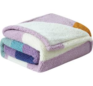 Lightweight Double-Sided Sherpa Fleece <b>Blanket</b> Cozy Soft Fuzzy Warm Customized Throw <b>Blanket</b> Home Office Travel <b>Camping</b> Colorful - Product Image 1