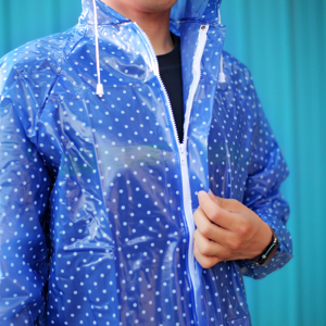 2024 Nuova Giacca Impermeabile Reversibile in PVC Opaco per <span class=keywords><strong>Uomo</strong></span> e Donna, Alta Qualità, Blu, per Escursionismo e Campeggio, Tutte le Stagioni - Product Image 5