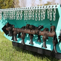 Tondeuse à gazon télécommandée, largeur de coupe 800 mm, chenilles en caoutchouc, moteur diesel, avec plusieurs accessoires