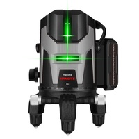 Niveau laser durable, léger, longue durée, facile à utiliser, ligne verte, laser rotatif pour nivellement de sol, projecteur laser vert
