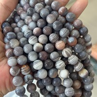 10mm cristal naturel pierre précieuse ronde laiteuse Botswana Agate perles en vrac pour la fabrication de bijoux à bricoler soi-même
