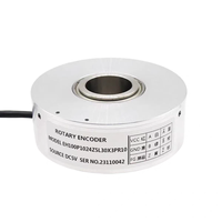 EH100P1024Z5L30X3PR10 Encodeur Rotatif Optique Incrémental pour Ascenseur à Arbre Creux 100mm 30mm 1024PPR DC5V TTL Câble 10M