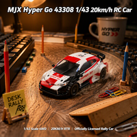 Voiture RC MJX Hyper Go 43308 1/43 20km/h 4x4 4WD RTR Mini Rally RC Drift Car Jouet Télécommandé pour Enfants Officiellement Licencié Cadeau