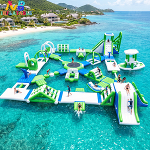 Parc aquatique gonflable commercial, parcours d'obstacles flottant modulaire Aqua pour la mer, le lac, aire de jeux professionnelle gonflable flottante - Product Image 1