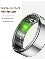Anillo Inteligente R99, Monitor de Sueño, Frecuencia Cardíaca, Oxígeno en Sangre, Resistente al Agua IP68 5ATM, Control por Aplicación, para Hombres y Mujeres, Deporte, Aire Libre, Fitness