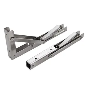 Manufacturer Heavy Duty 90 Degree Foldable And Lock Bracket Collapsible Shelf Bracket For Bench Table Folding L Shape Bracket