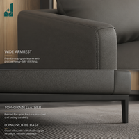 Ensemble de canapés de direction modulaires modernes de luxe, écologiques, durables, en éponge haute densité, en cuir véritable, sectionnels, pour réception de PDG