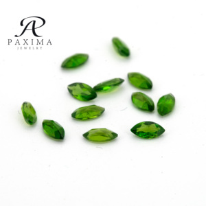 Trang sức Paxima chất lượng 5A, kích thước tùy chỉnh, đá Diopside xanh tự nhiên cắt Marquise 2.5*5mm, được chứng nhận bởi bên thứ ba, dùng làm đồ trang sức - Product Image 4