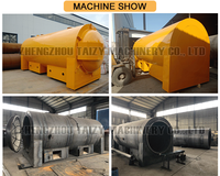 Four de carbonisation horizontale à charbon de bois, machine à biochar, four de carbonisation continue pour vinaigre de bois